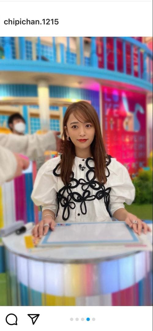 新品タグ付き　近藤千尋ちゃん着用　RUMCHE ブラックビスチェ サイズF