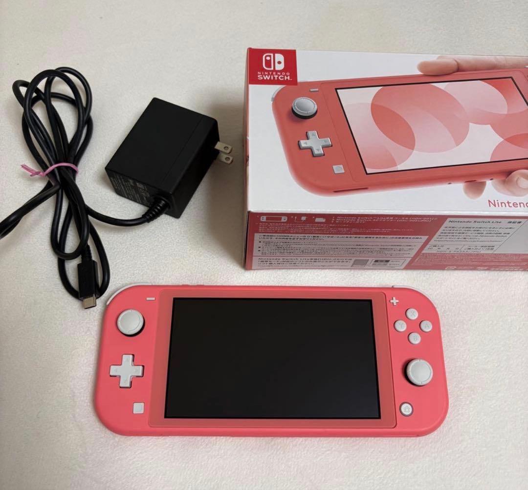 【ケース付】Nintendo Switch Lite ピンク 本体　動作確認済