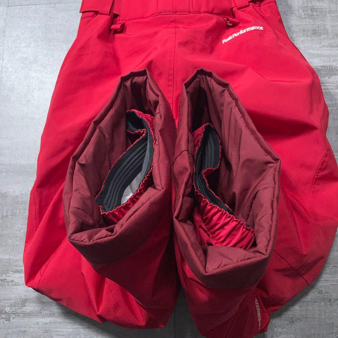 ピークパフォーマンス スキーウェア レディースS 赤 セットアップ 上下 山登り