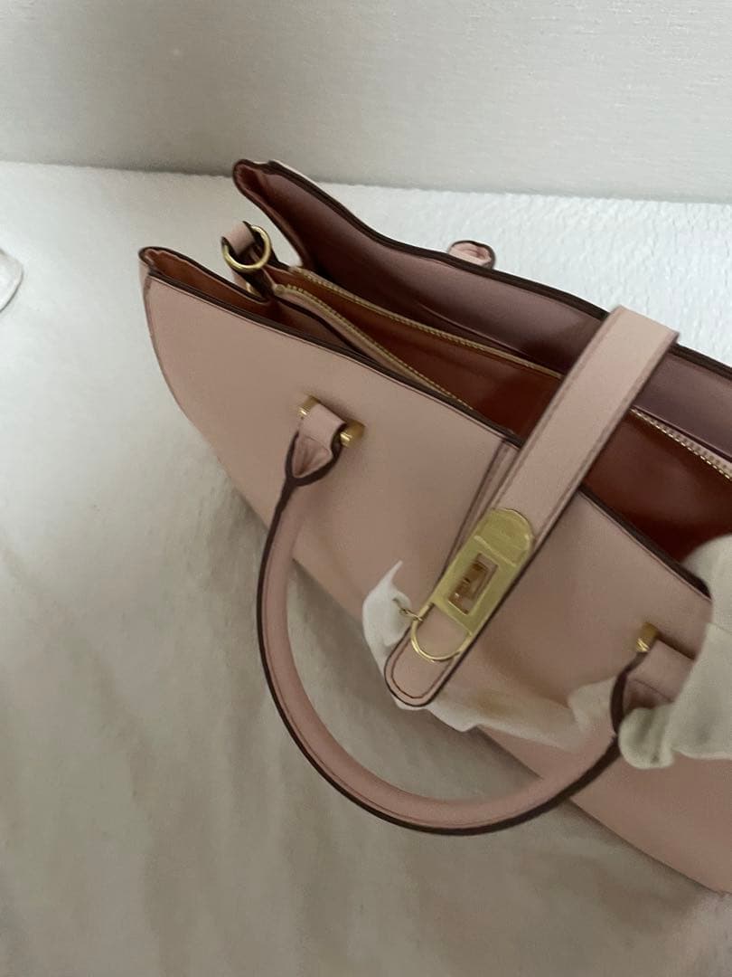 サマンサベカピンク ハンドバッグ 新品未使用ショルダーストラップ付