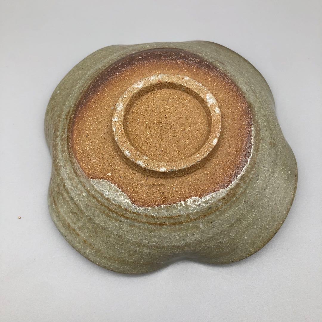 希少年代物唐津焼隆太窯中里粉引ふちなぶり皿5枚セット12-13cm骨董ビンテージ