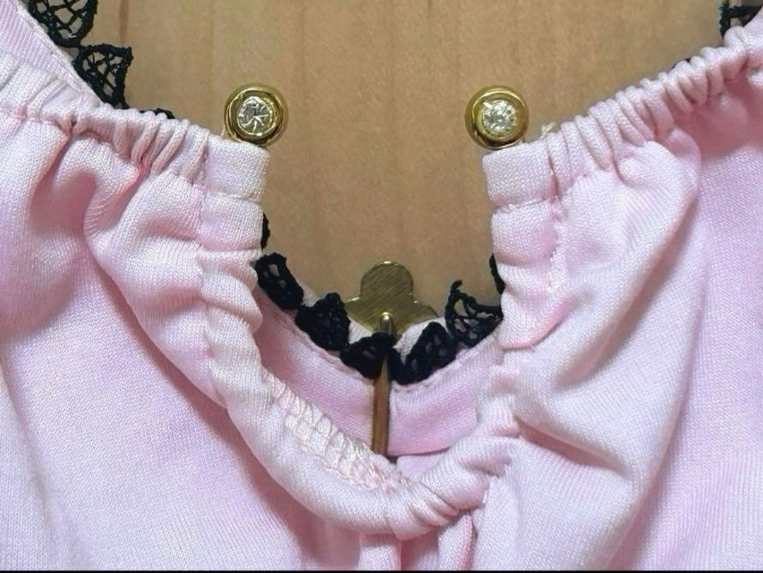 GOLDS♡ダイヤ♢バックル♡ビジュー付きキャミトップス／チュニック♡ピンクM