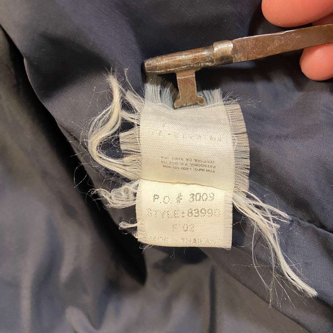 00s Patagonia パフジャケット ブラック L フード付き 2002年