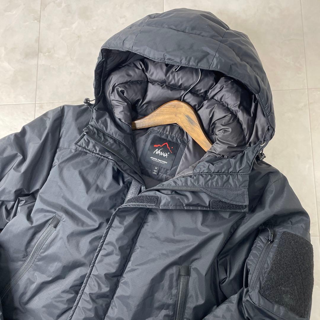 美品✨ナンガ×ジーンズファクトリー別注オーロラテックス フーディダウンジャケット