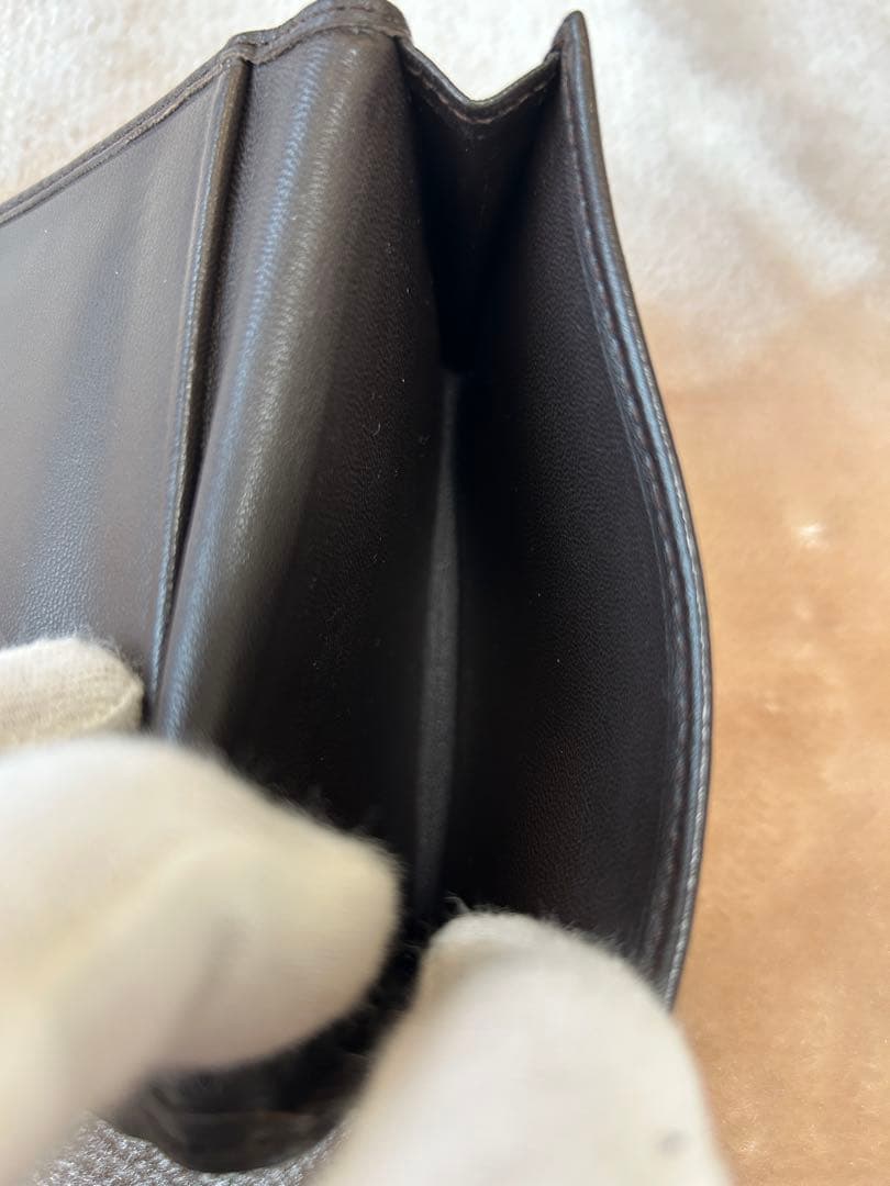 LOEWEロエベ名刺入れカードケースユニセックスレディースメンズ焦げ茶色系DBR