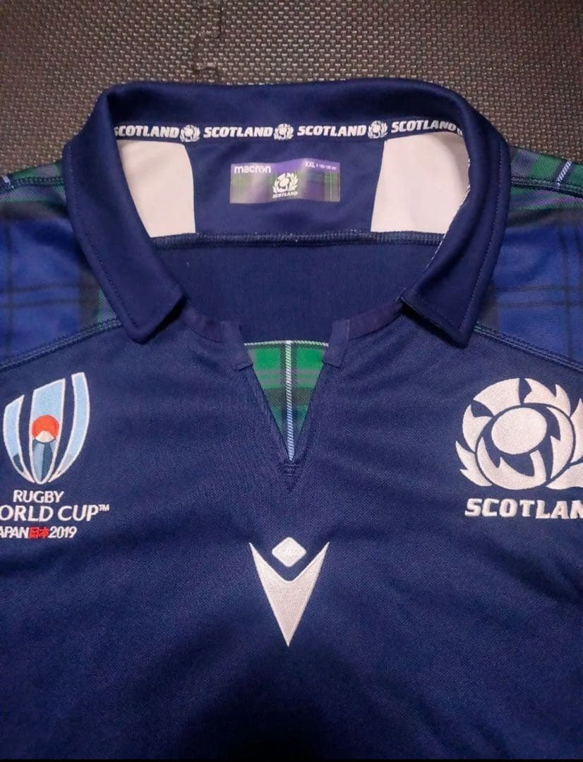 スコットランド代表macronラグビーワールドカップ2019レプリカラガーシャツ