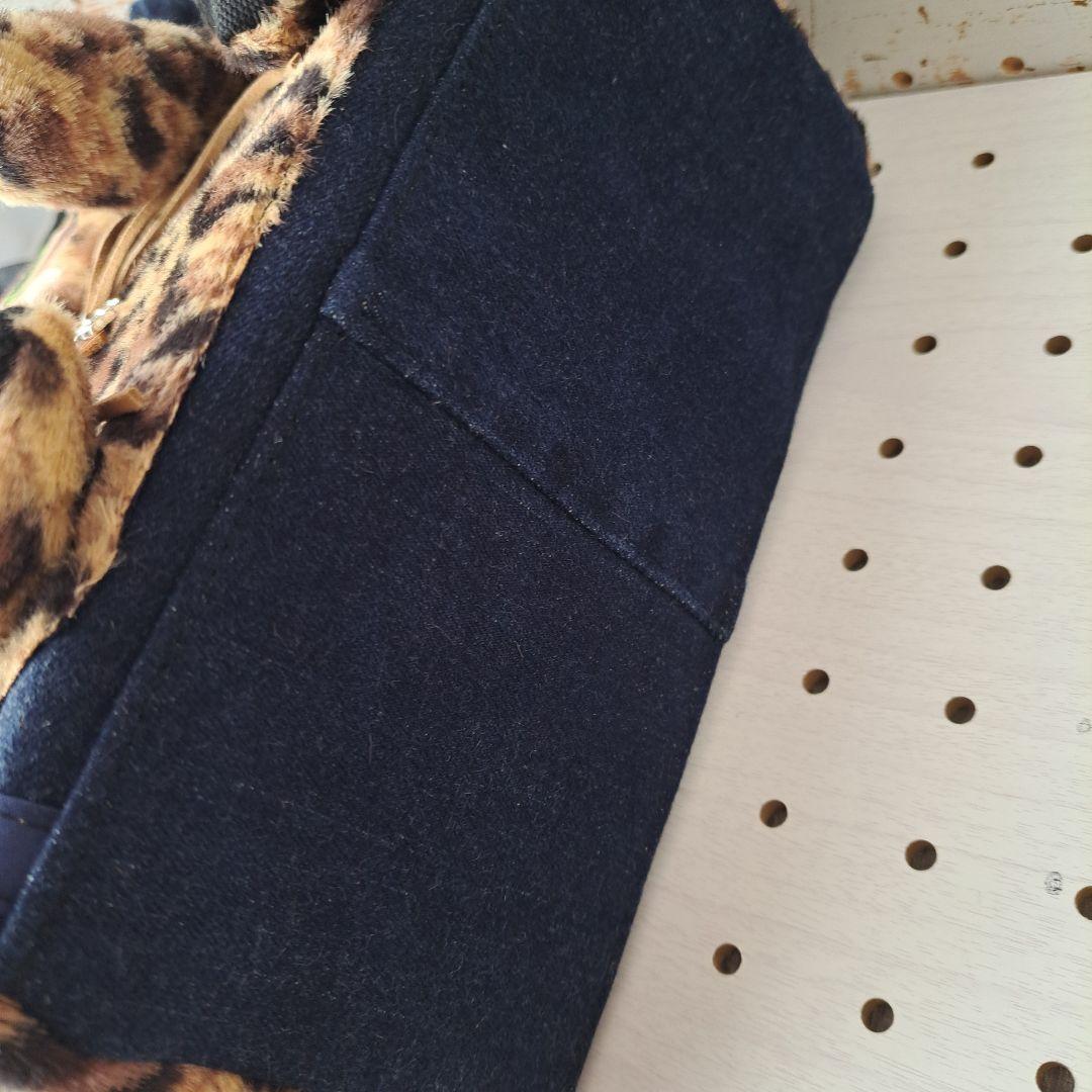 黒*こ様 コヤンイサムチョン　リトルサンダー　デニムリメイクフリルトートバッグ