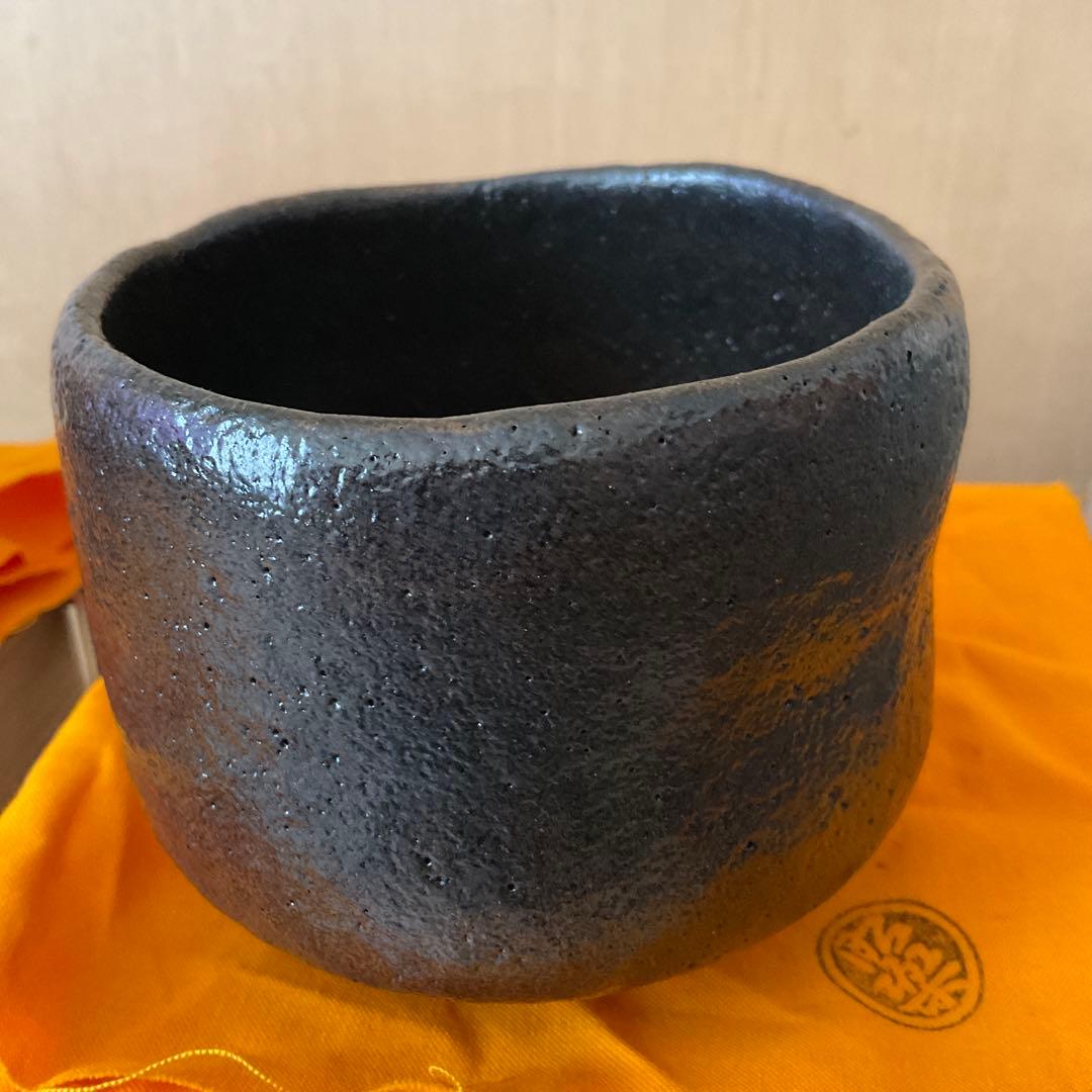 k*a様 楽焼 2点　佐々木 昭楽　長次郎　禿 & 二郎坊　写し　黒 赤 楽 茶