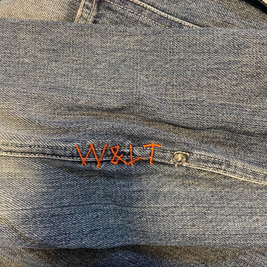 W&LT デニムジャケット 90s 00s 4ポケ 刺繍