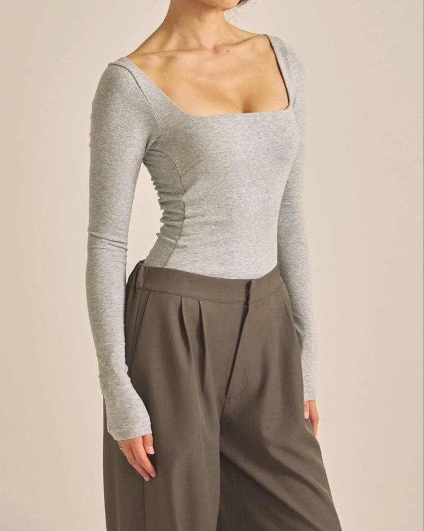 Dreamy×WABISABI long sleeve top / 石鼠