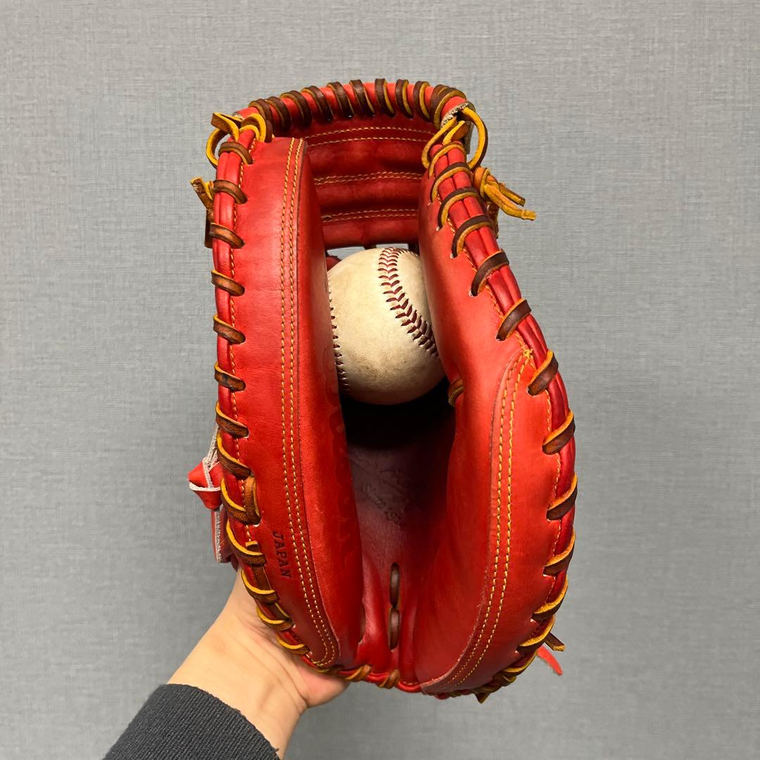 1043 ウィルソン スタッフ 型抜群 極美品 軟式 キャッチャーミット