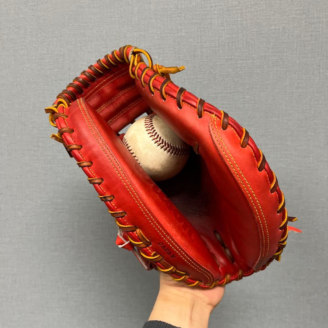 1043 ウィルソン スタッフ 型抜群 極美品 軟式 キャッチャーミット