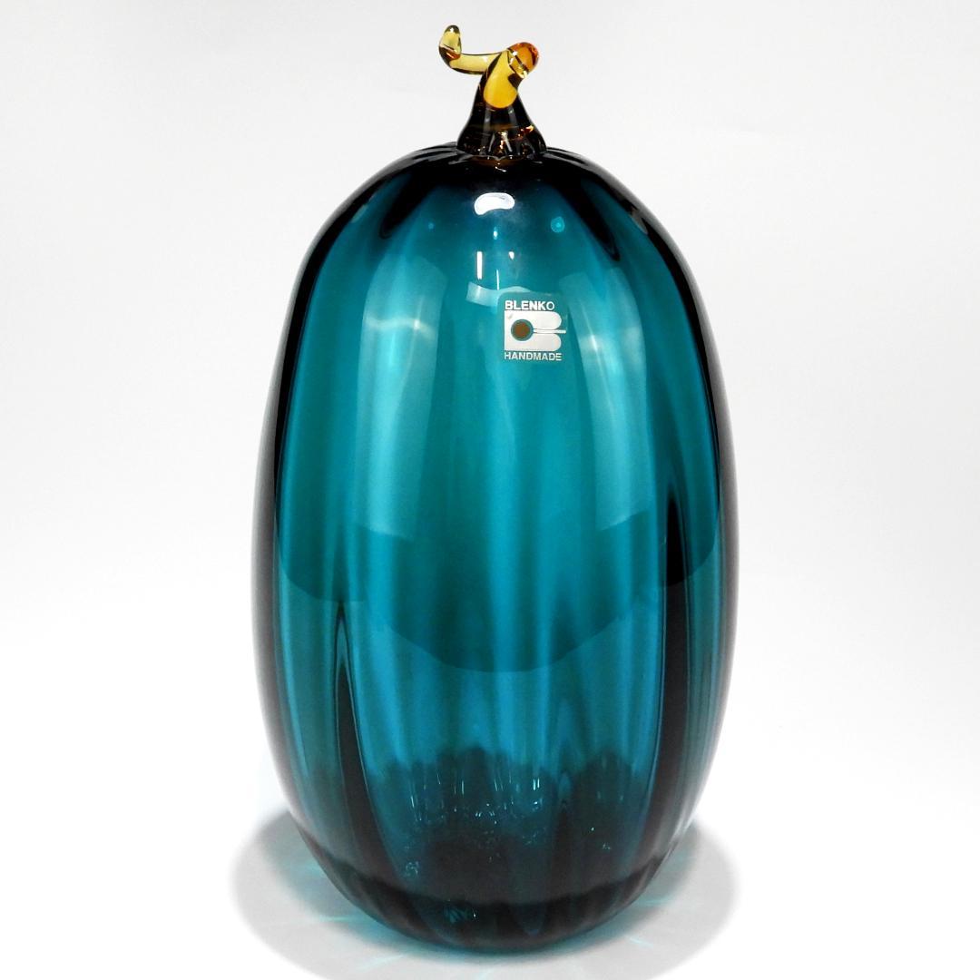 希少なヴィンテージ BLENKO ブレンコガラス 置物 手拭きガラスアメリカ雑貨