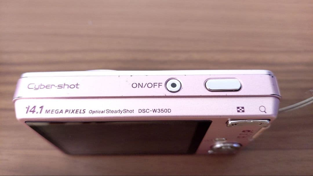 SONYサイバーショット★　DSC-W350D 桜色★名刺サイズ