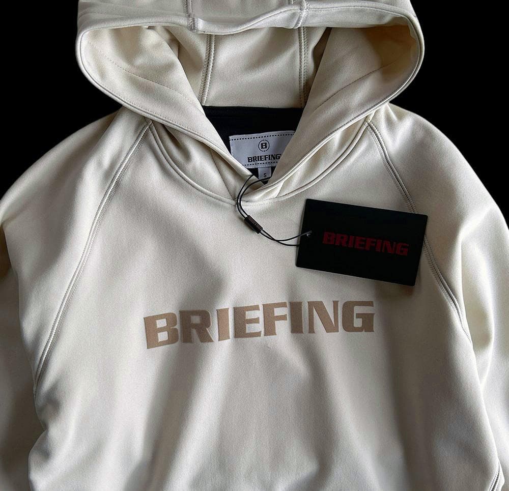 最終値下げ！新品タグ付 ブリーフィングゴルフ新作 現行 フロッキーロゴパーカー