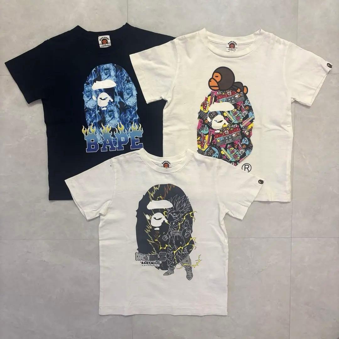 BAPE KIDS ドラゴンボール コラボTシャツ 3枚セット