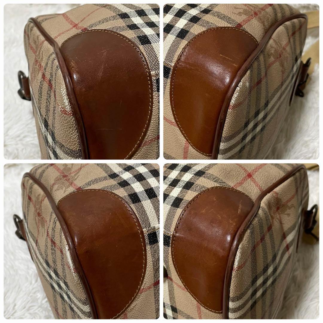 【美品】Burberry バーバリー　ボストンバッグ　ノバチェック　大容量