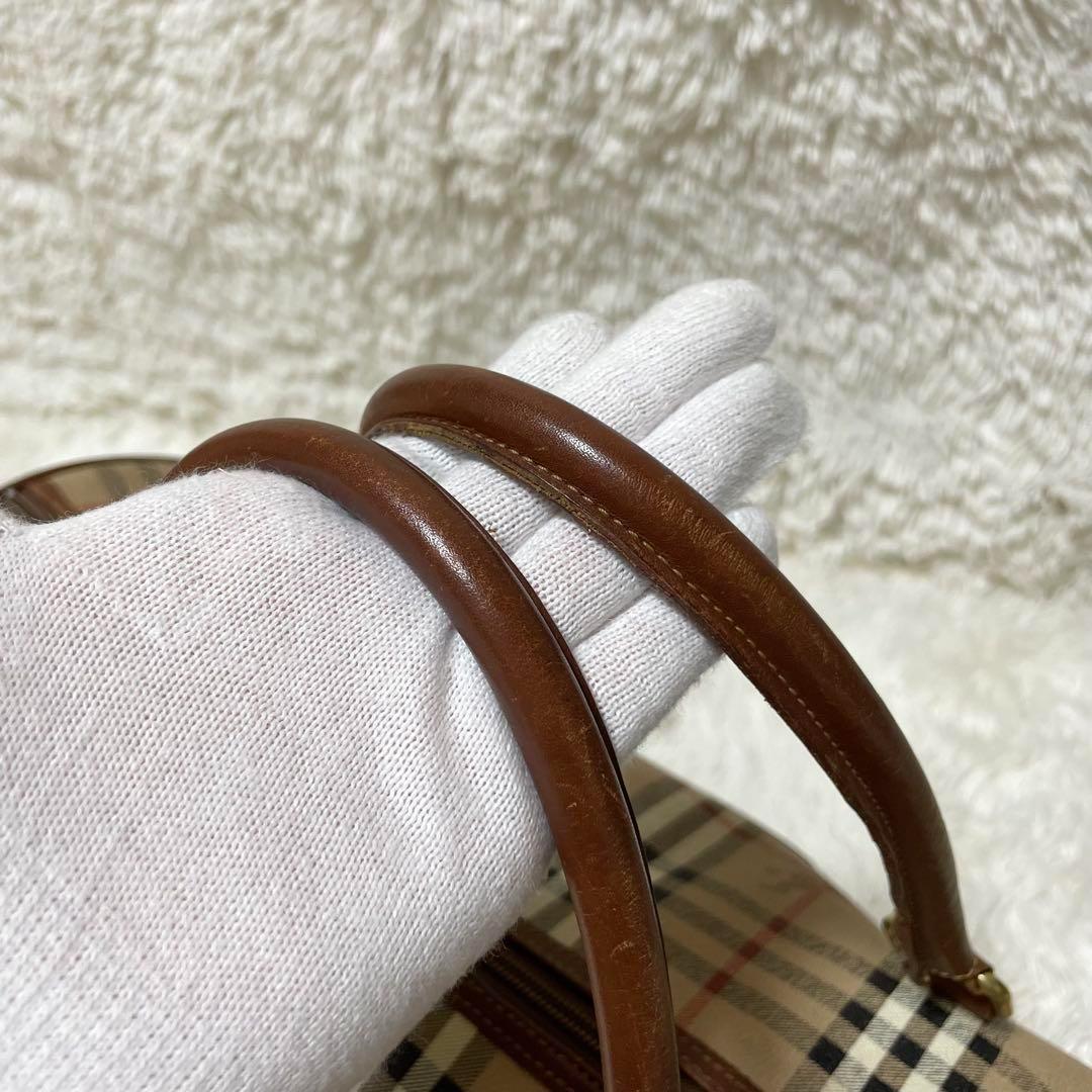 【美品】Burberry バーバリー　ボストンバッグ　ノバチェック　大容量