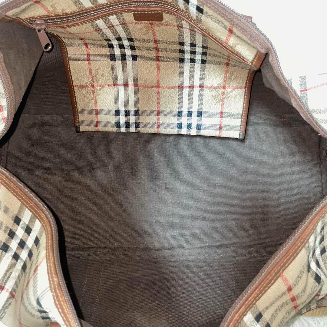 【美品】Burberry バーバリー　ボストンバッグ　ノバチェック　大容量