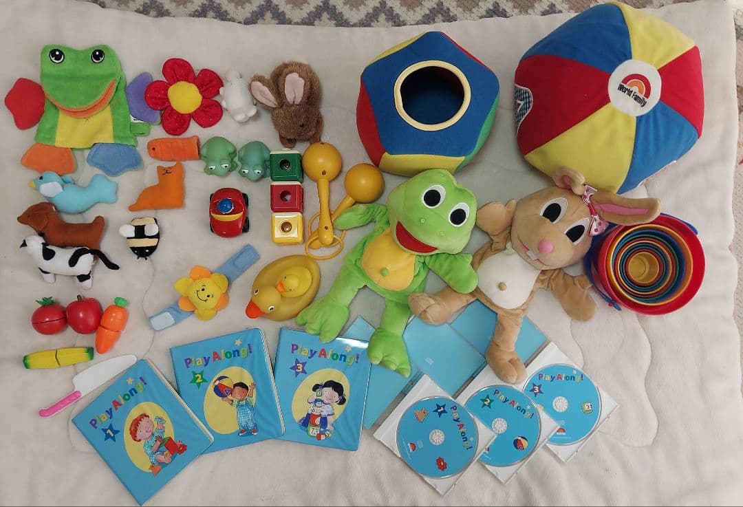 【追加画像あり】DWE プレイアロング　おもちゃDVDCD　フロギー＆バニー