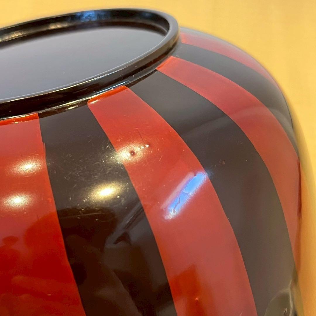 塗師 津田哲司 (哲斎) 縞模様 信玄弁当箱 3客