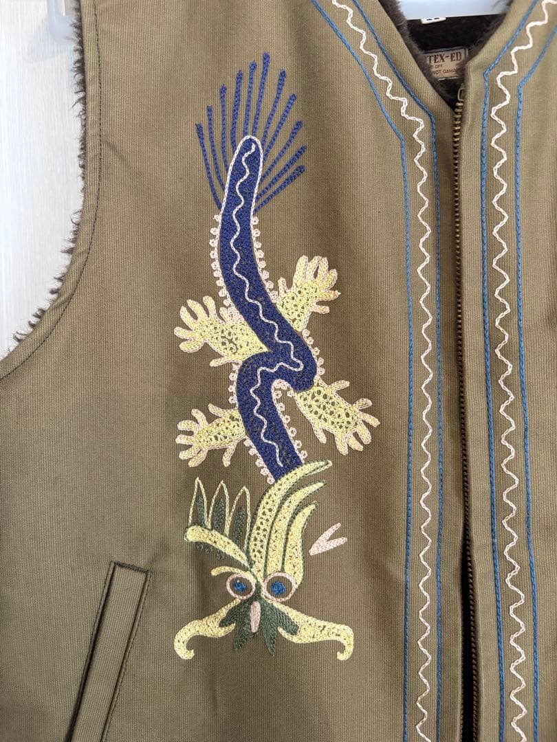 リアルマッコイズ N-1アルパカベスト カスタム刺繍 サイズ38