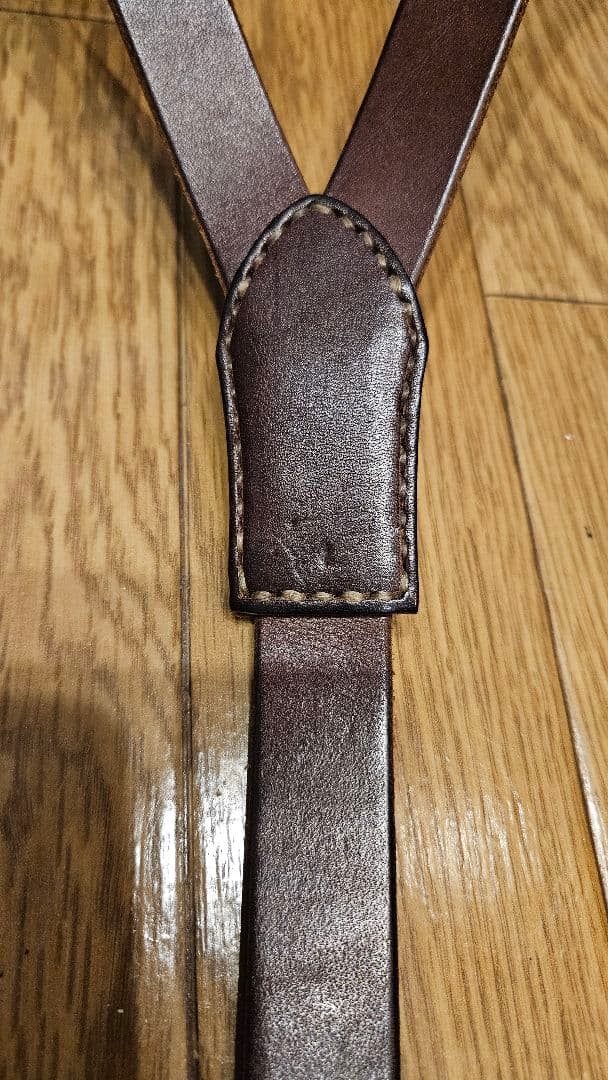 美品即決！GANGSTERVILLE(ギャングスタービル)レザーサスペンダー