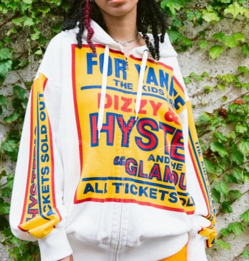 ヒステリックグラマー　DIZZY&MILKY　オーバーサイズパーカー
