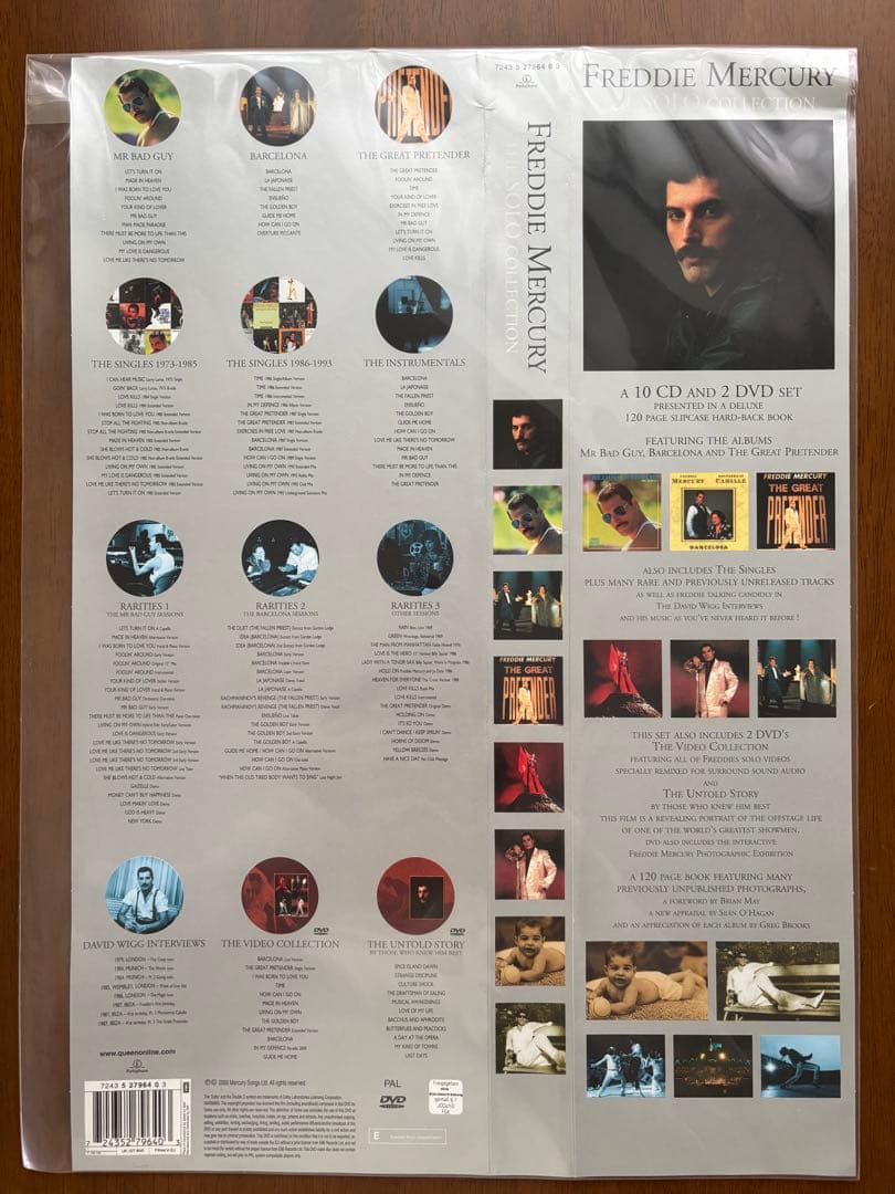 Freddie Mercury 10CD+2DVDセット