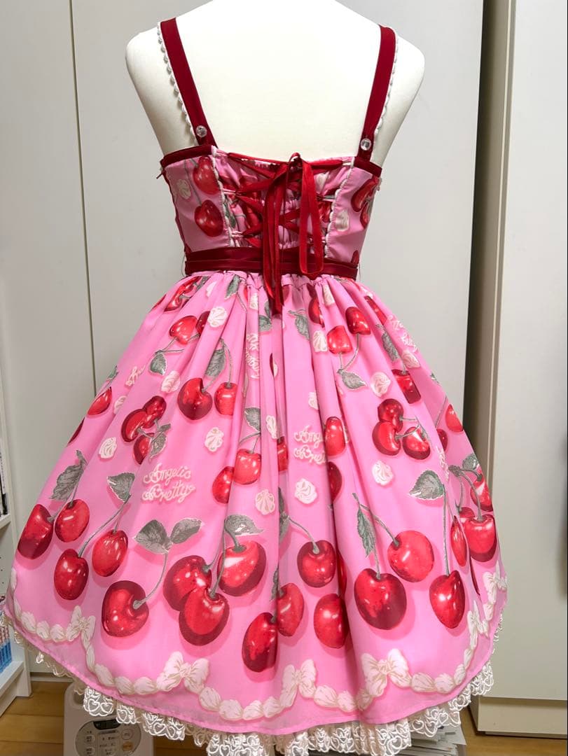 Angelic Pretty creamy cherry ジャンパースカート
