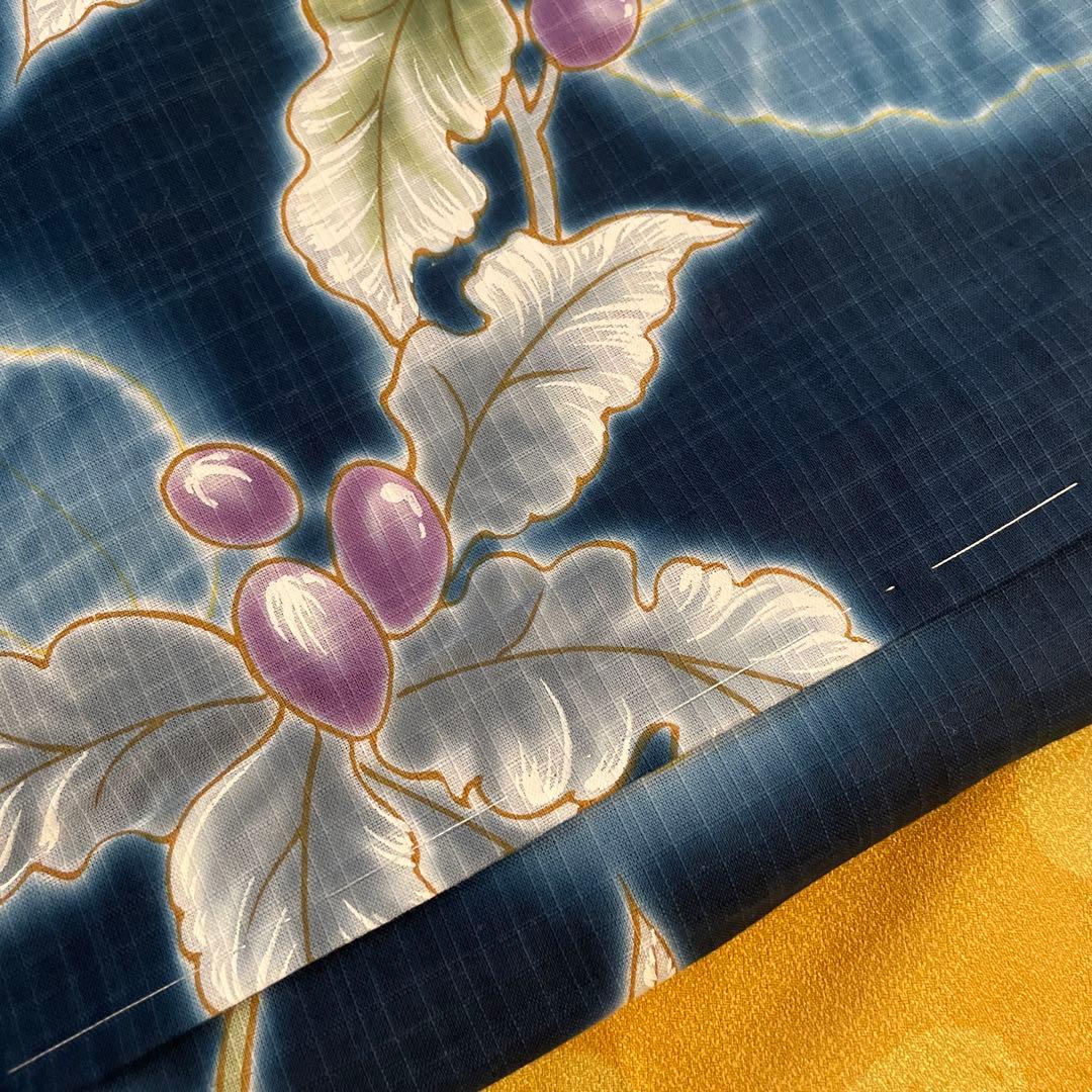 日本製　高級浴衣　しつけ糸付　貴重な手縫い　最終お値下げ！