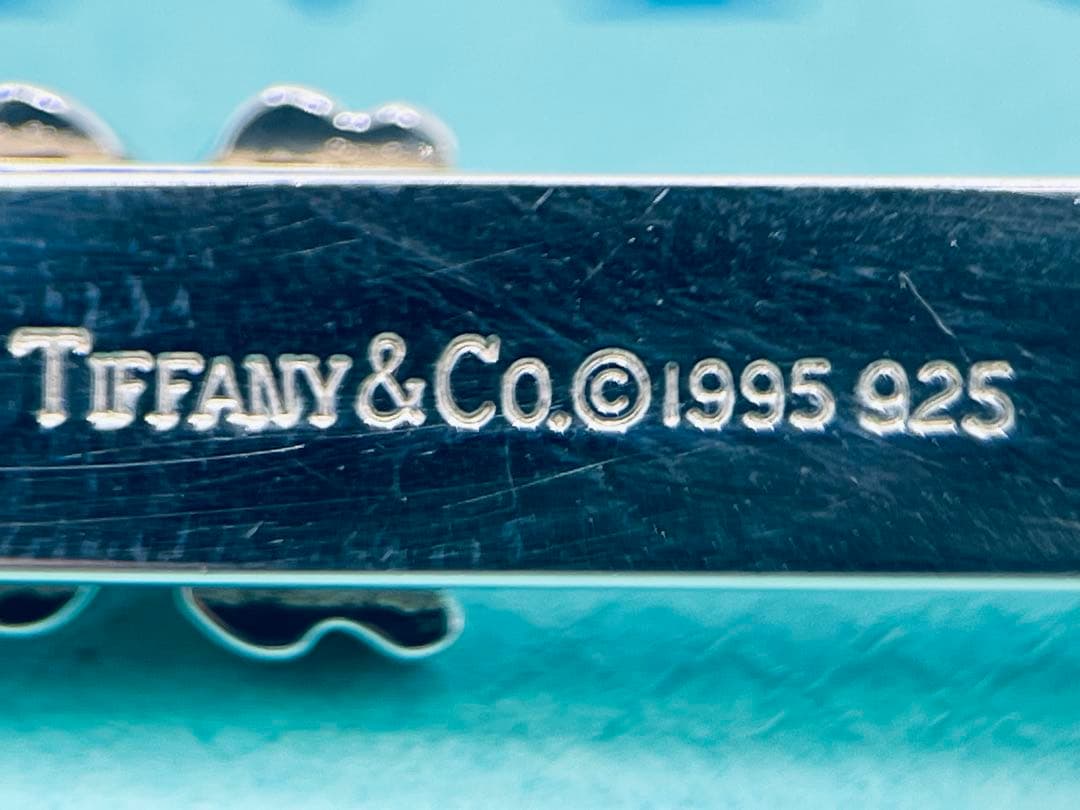 c832 美品　ティファニー　1992 シグネチャー　ネクタイピン　925