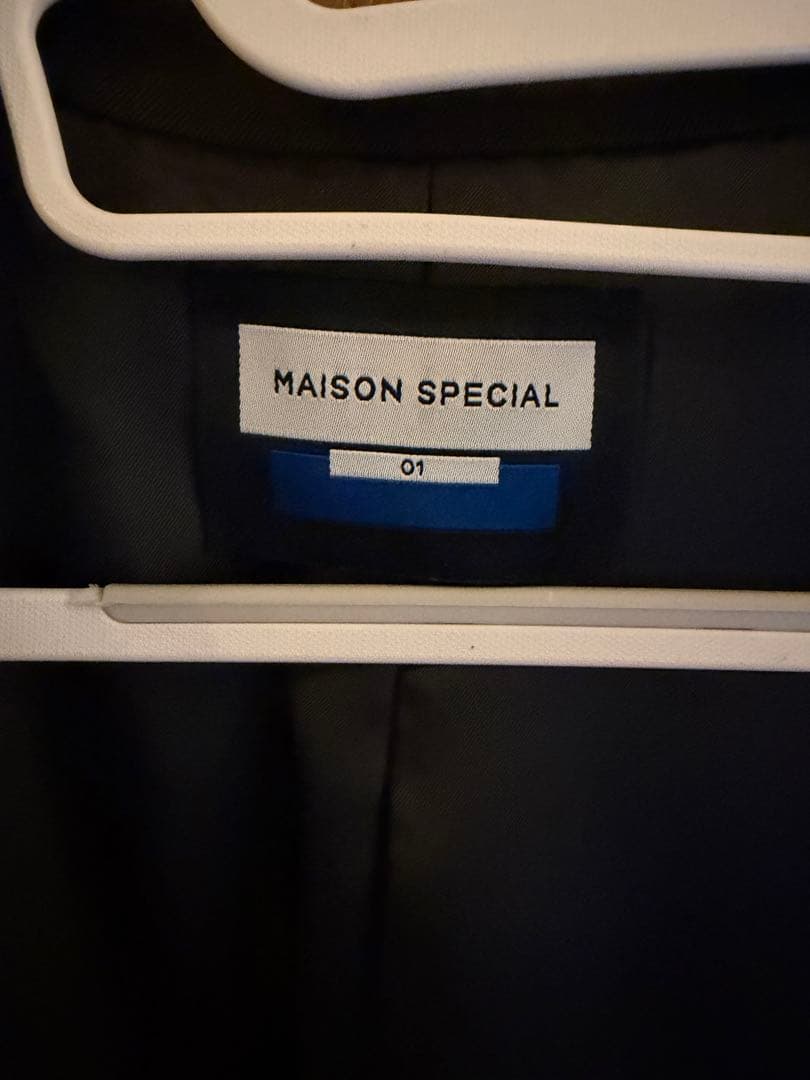 MAISON SPECIAL ブラック ダブルブレストジャケット