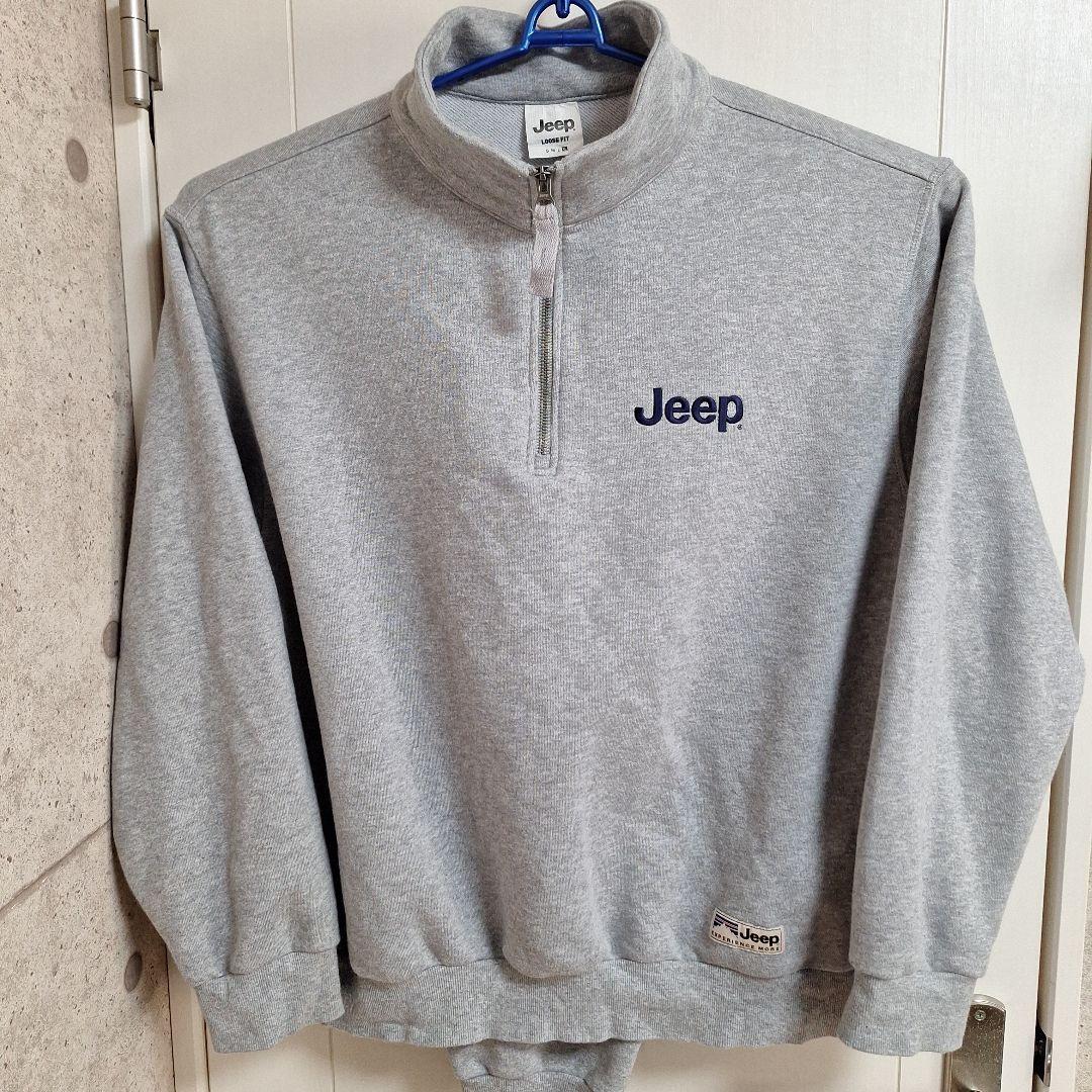 JEEP　XL　スウェット　セットアップ　ハーフジップ　ジープ　アメ車