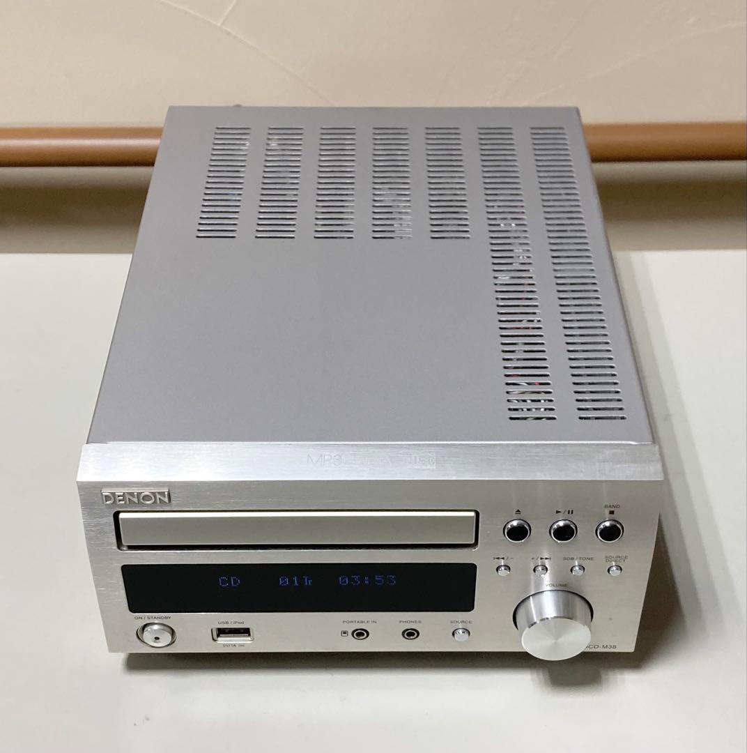 値下げしました DENON CDレシーバー RCD-M38 リモコン付 良好品
