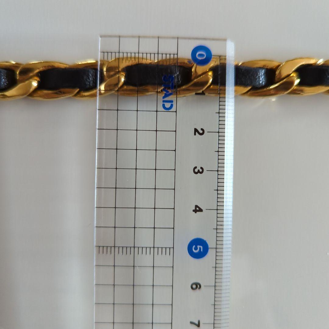 シャネル ゴールド ブラック チェーンベルト