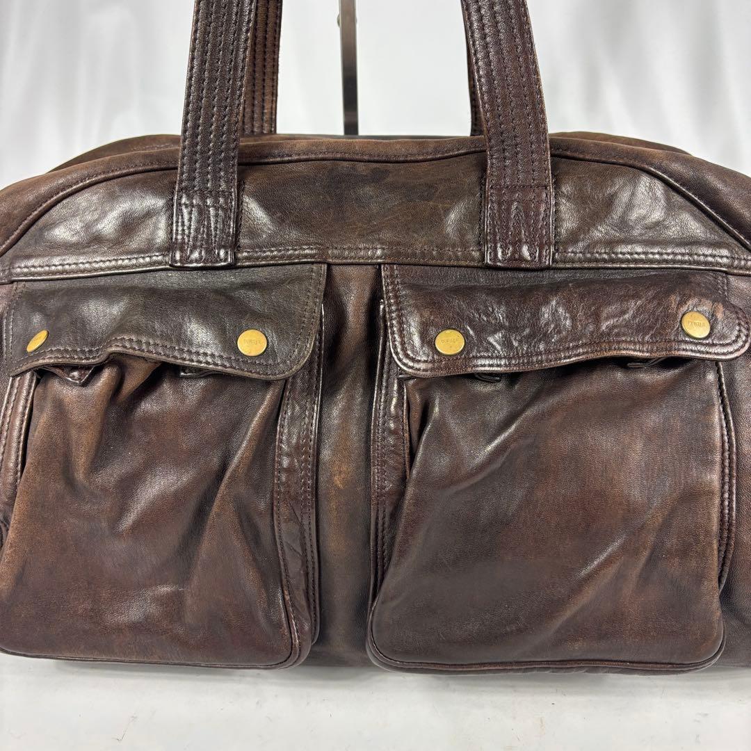 PORTER　ホースマン　ボストンバッグ　馬革　旅行　レザー 　吉田カバン 濃茶