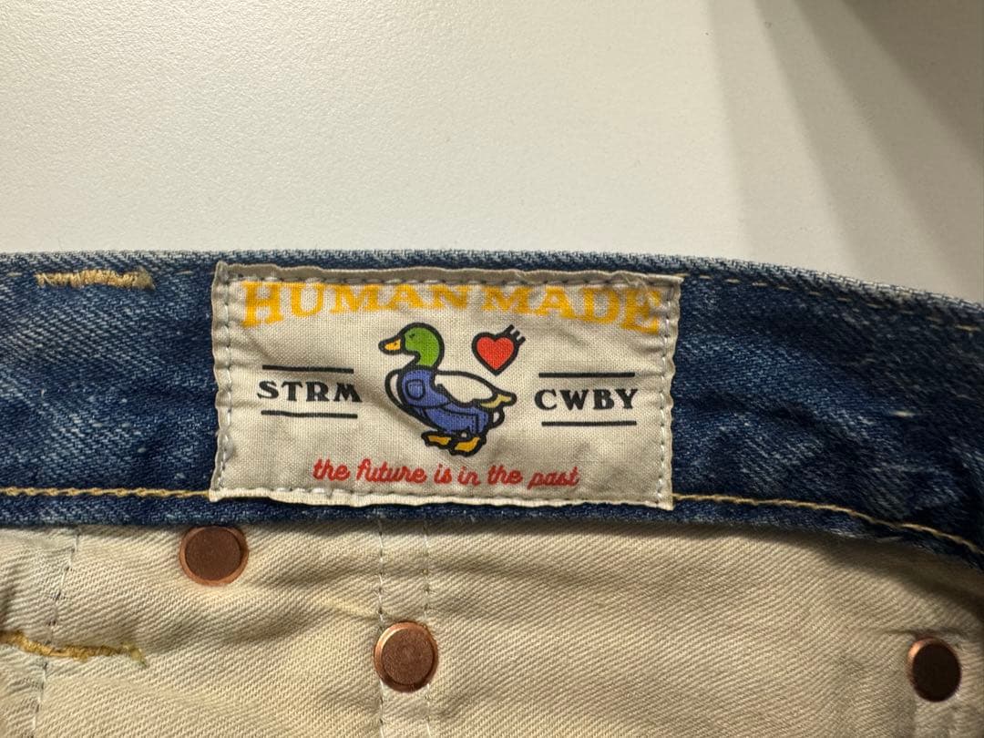 HUMAN MADE ストレートデニムパンツ インディゴ 30インチ