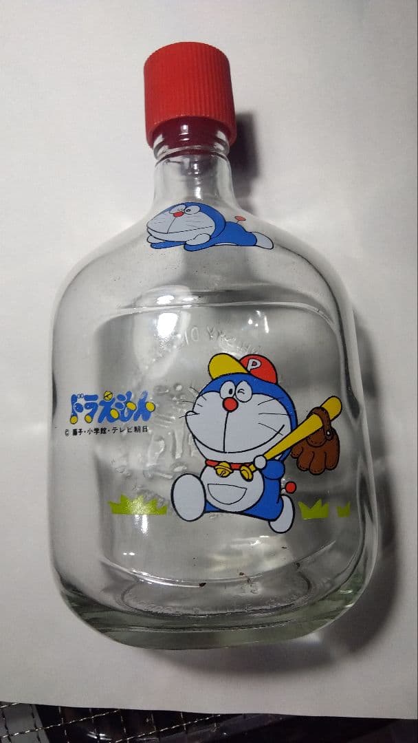 ニッカウヰスキー/ドラえもん/貯金箱/レトロ/非売品/ガラス