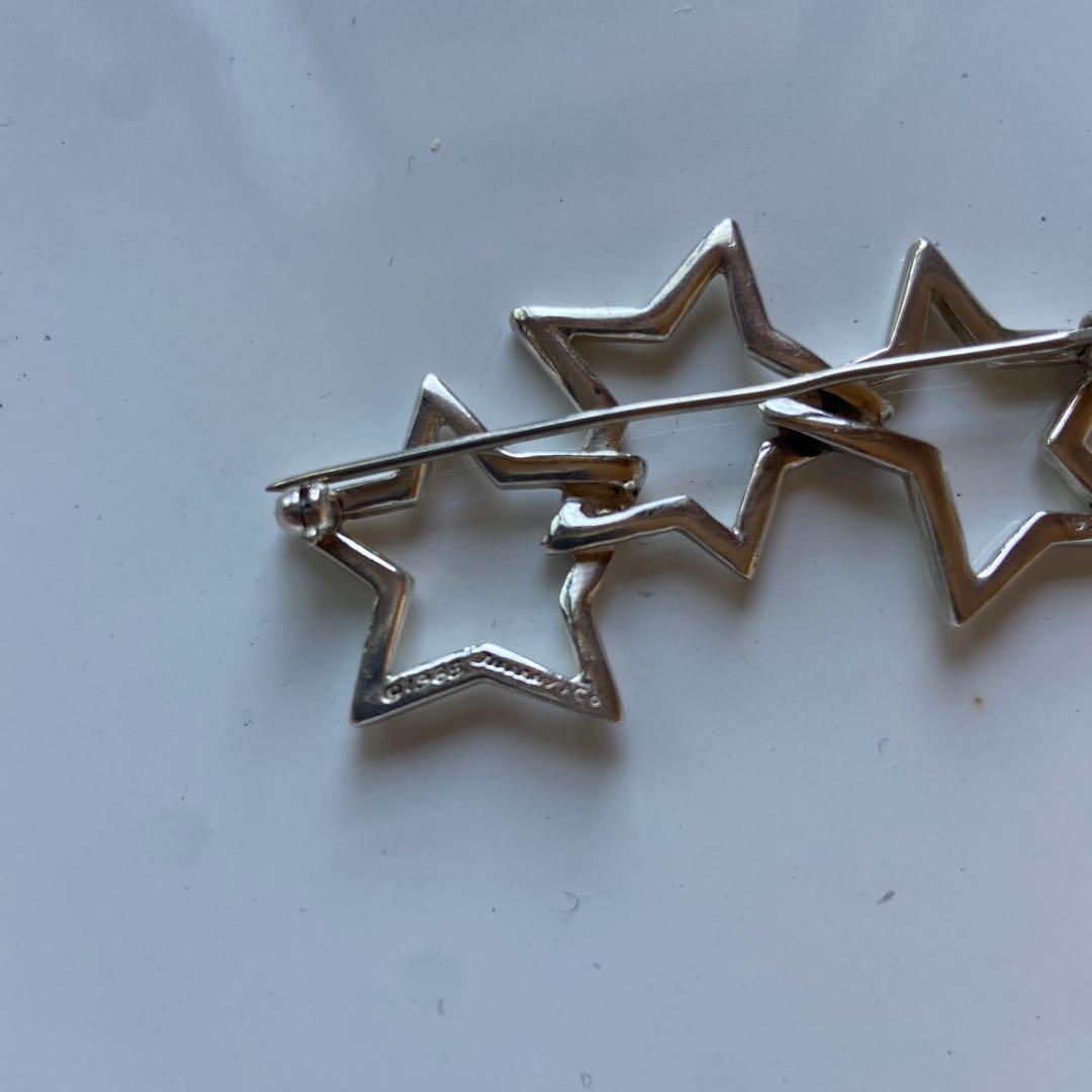 80s ティファニー トリプルスター ブローチ
