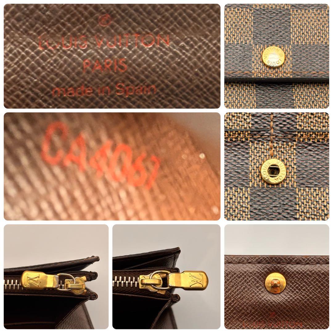 【鑑定済み】ルイヴィトン✨ダミエ✨ポルトフォイユサラ 2つ折り 長財布