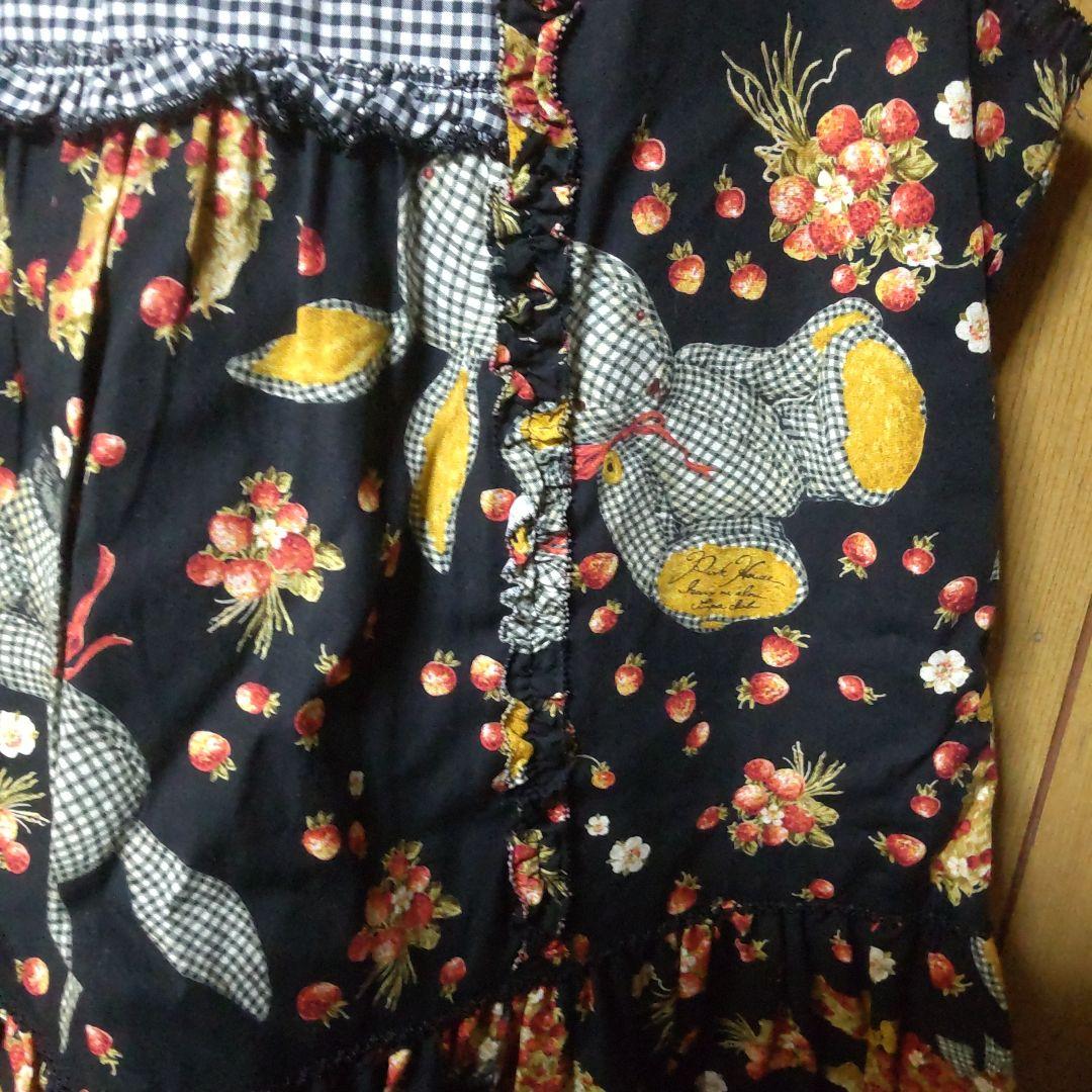 未使用ピンクハウス　ギンガムうさぎノースリーブワンピース　2022