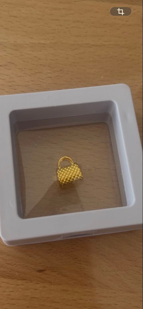 新品未使用　mal.レレレ　純金　24k バッグ型チャーム