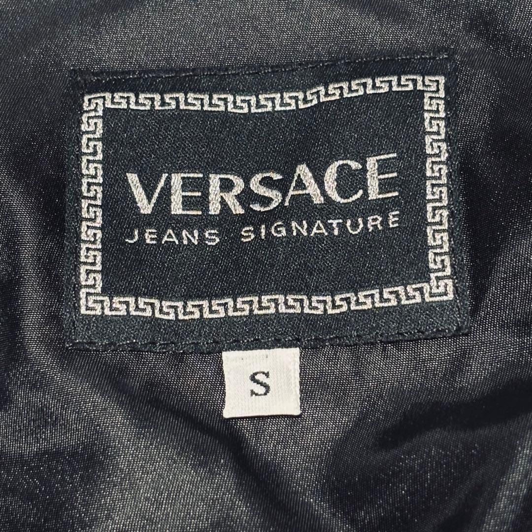 極希少 ヴェルサーチ クロップド丈 短丈 ジャケット レース メデューサ 黒