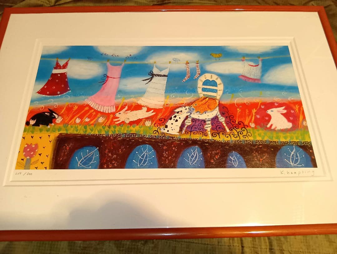 カレン・ホイプティング　into the sun ウサギと洗濯物