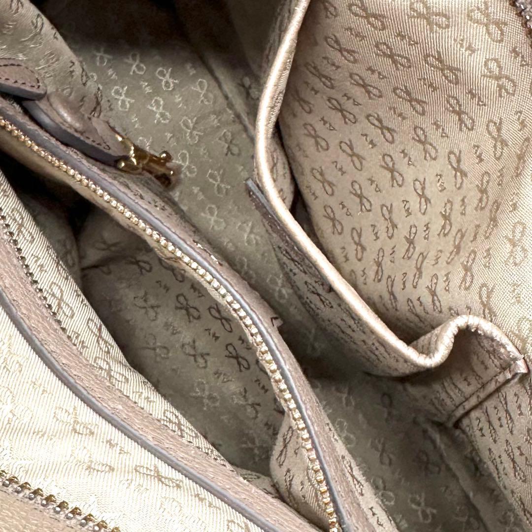 美品✨アニヤハインドマーチ スモールカーカー ハンドバッグ 2way グレージュ