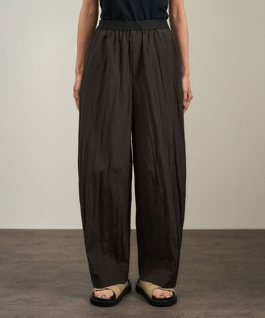 SALON adam et rope' ウールナイロンワッシャーパンツ