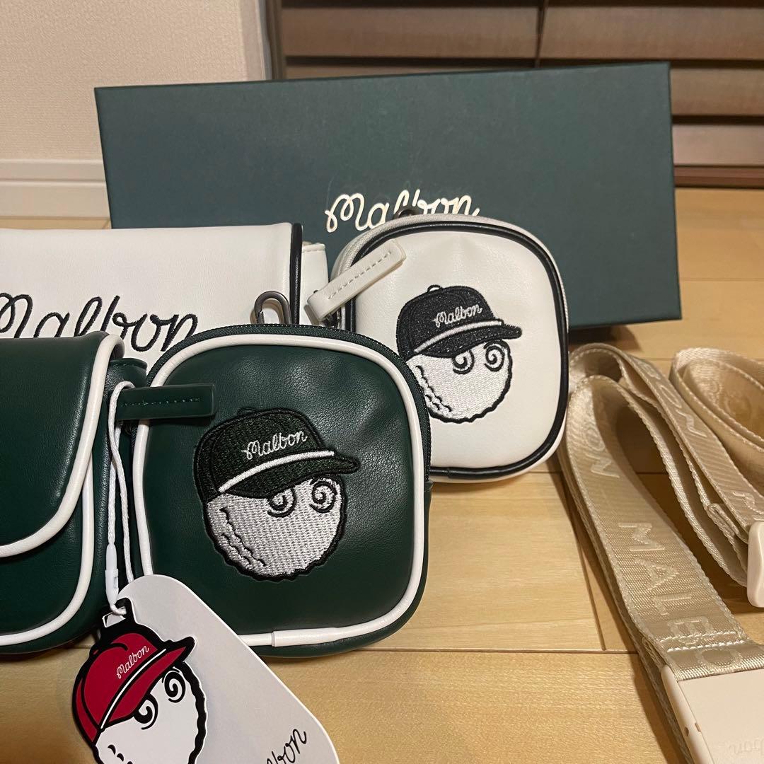 MALBONマルボンゴルフ ウエストポーチ ウェストバッグ 白