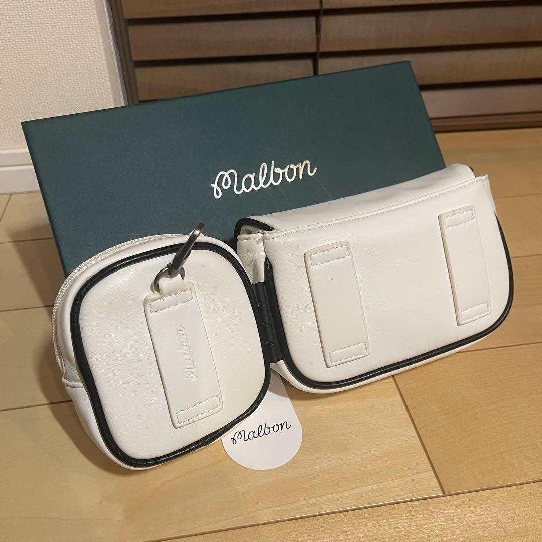 MALBONマルボンゴルフ ウエストポーチ ウェストバッグ 白