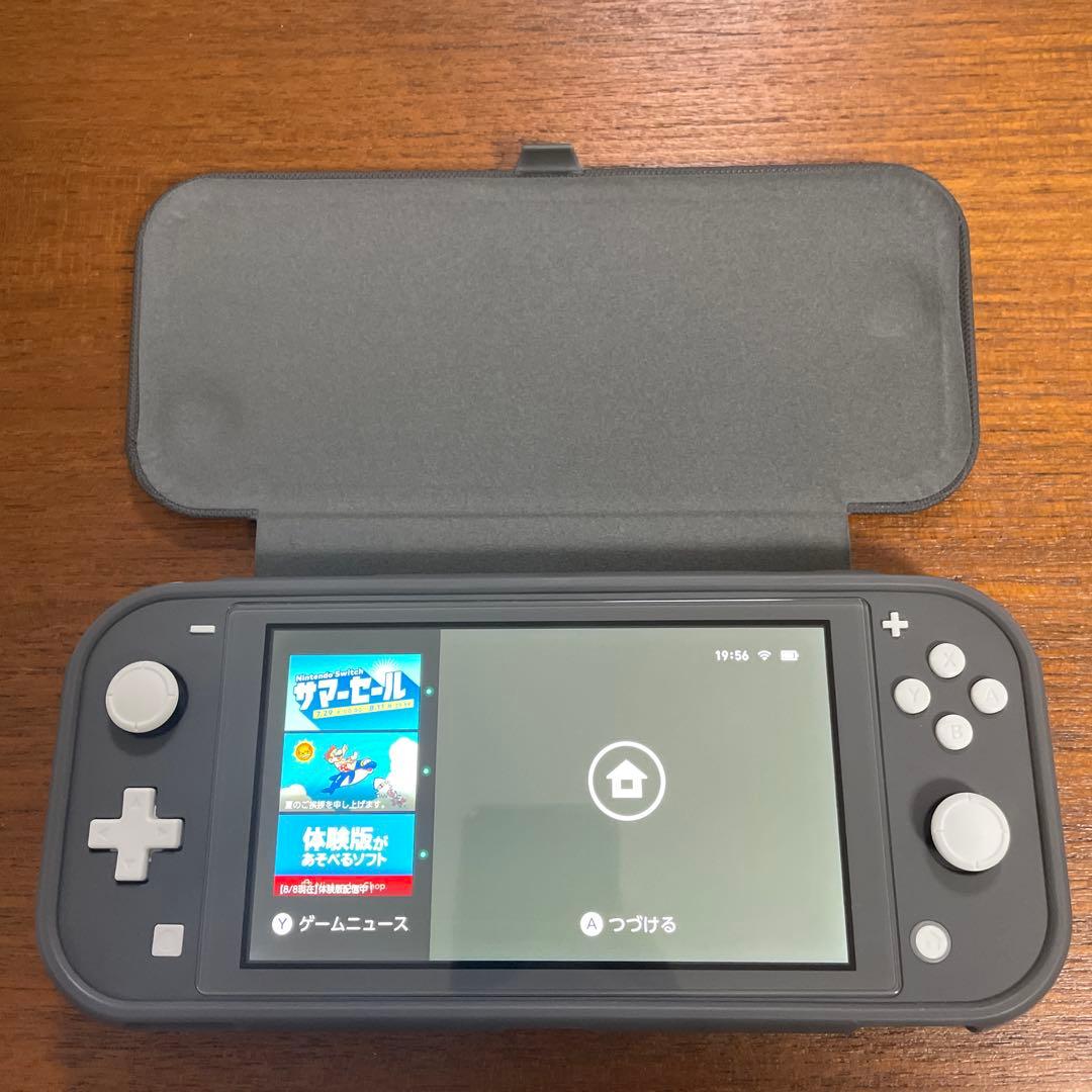 Nintendo Switch Lite グレー ケース付き　美品